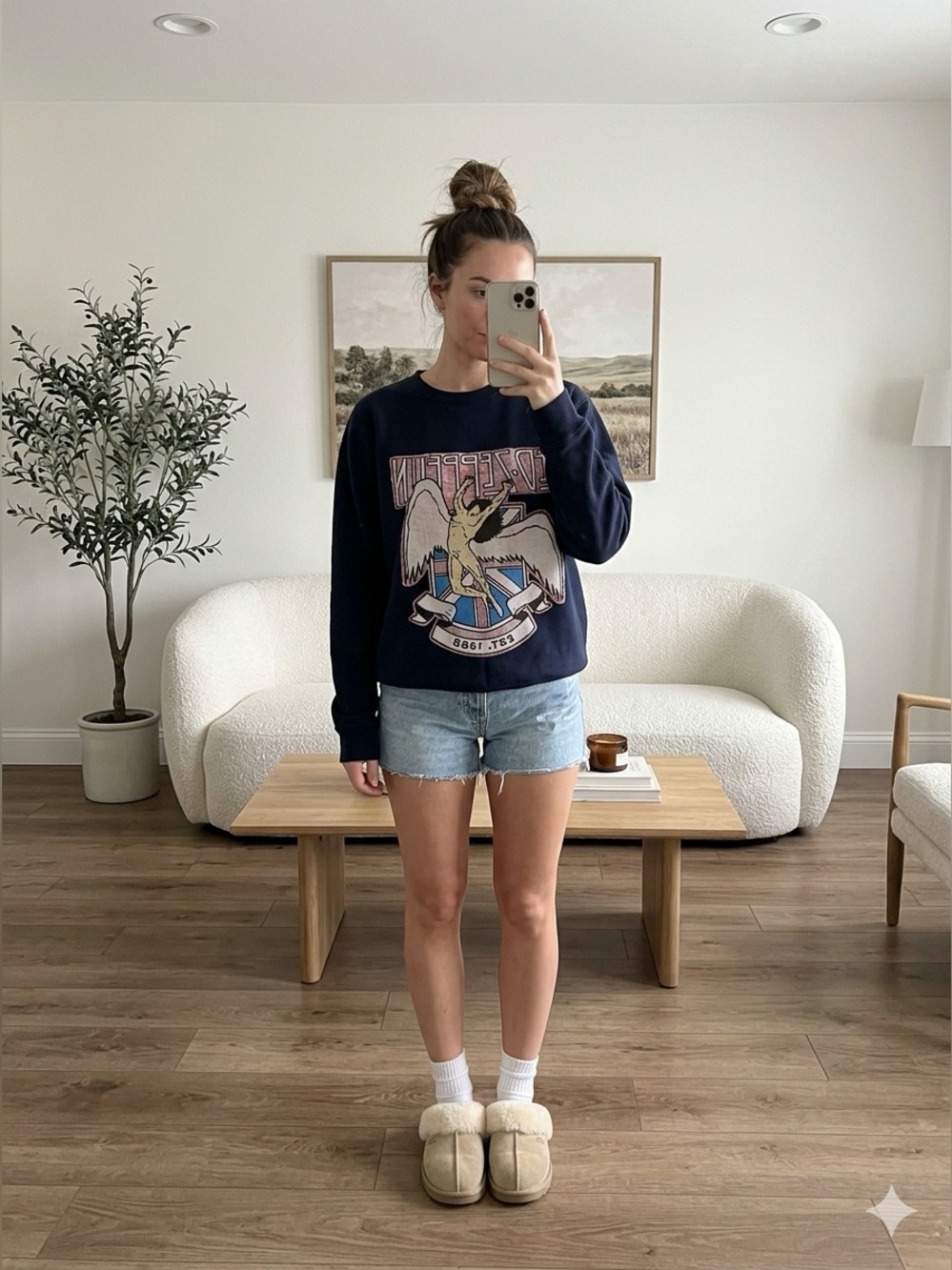 Reworked Patchwork Led Zeppelin Sweatshirt